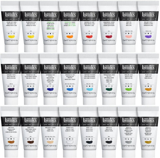 Liquitex Heavy Body Acrylic Paint Tubes